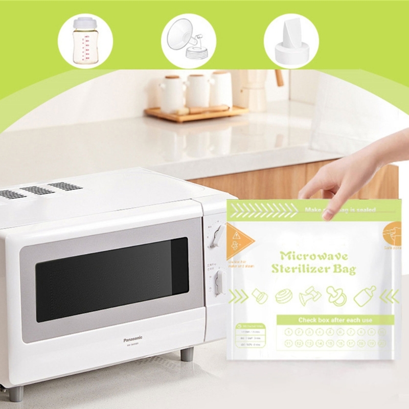 Zwitsal Baby Products - 10 أوراق/مجموعة أكياس معقم بخاري للميكروويف