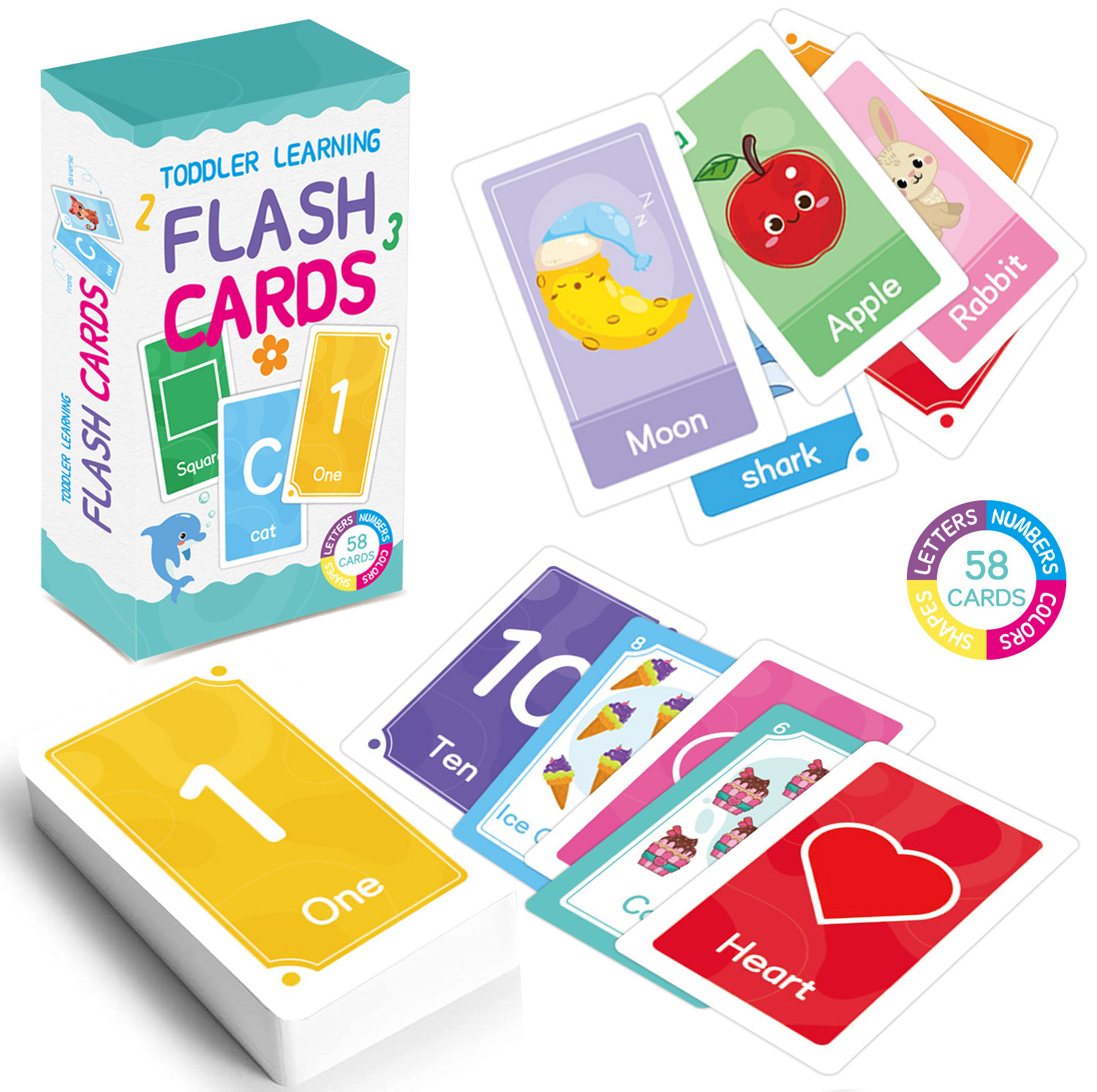 58 قطعة ABC الأبجدية البطاقات  - مراجعة Baby Products Toys وسعره