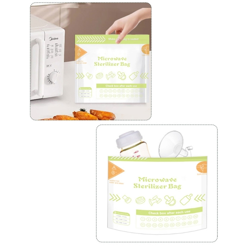 10 أوراق/مجموعة أكياس معقم بخا - مراجعة Zwitsal Baby Products وسعره