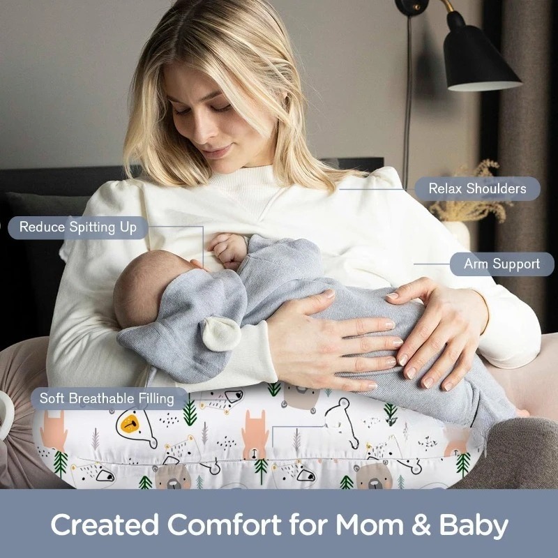وسادة رضاعة للرضع، وسائد للرضا - مراجعة Nursing Pillow Breastfeeding وسعره